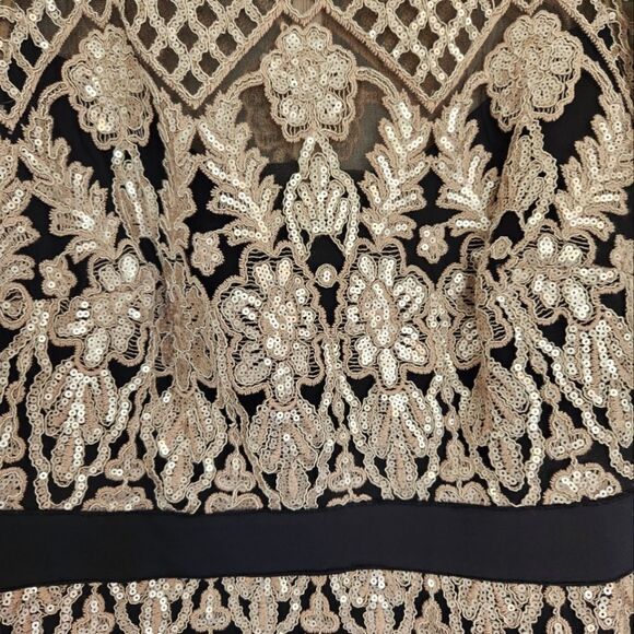 Tadashi Soshji Lace Gold Dress - Picture 4 of 7
